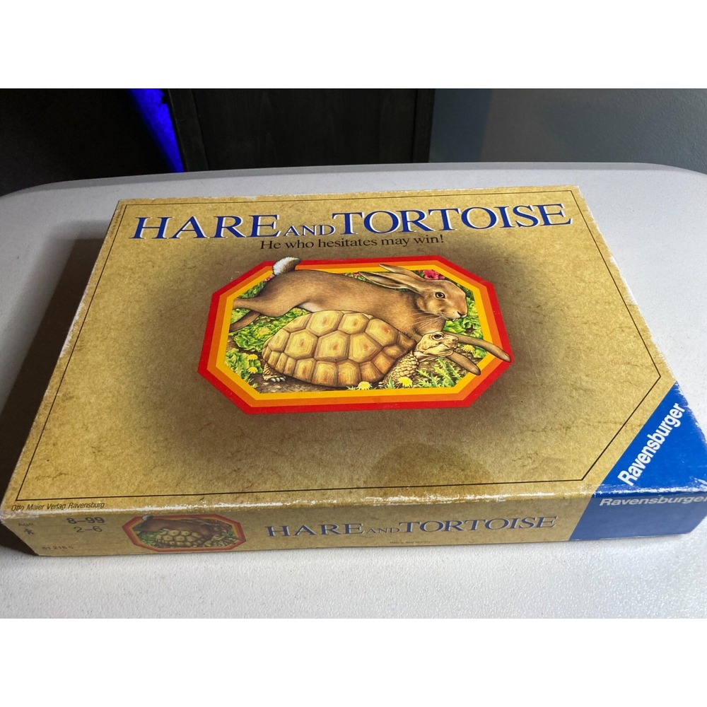 Hare and Tortoise Board Game Ravensburger 1985 Made in West Germany Complete